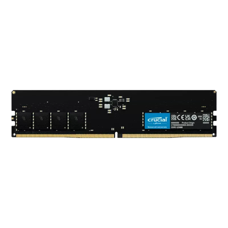 Memória Crucial CT16G48C40U5 DIMM, 1x 16 GB, DDR5, 4800 MHz, CL40, 1.1V, 16Gbit