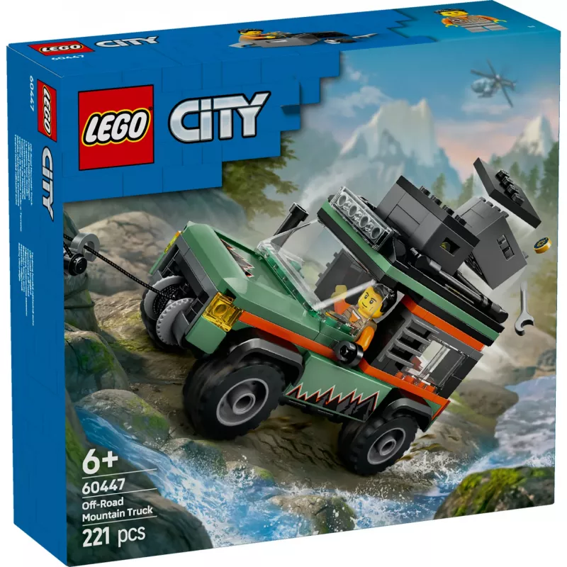 LEGO City conjunto de construção SUV todo-o-terreno 4x4 60447 — 221 peças, 1 minifigura, a partir dos 6 anos