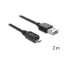 Cabo USB DeLOCK EASY-USB 2.0-A Micro-B 2m