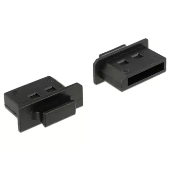 Tampa de proteção para conetor fêmea DeLOCK 64025 DisplayPort preta