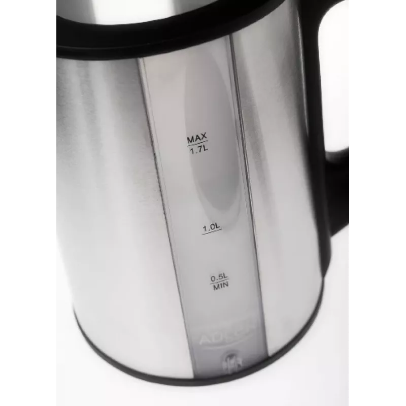 Chaleira elétrica Adler AD 1216 1,7 L preto, prateado 2200 W