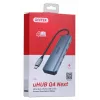 Hub USB UNITEK uHUB Q4 Type-C 5000 Mbit/s cinzento