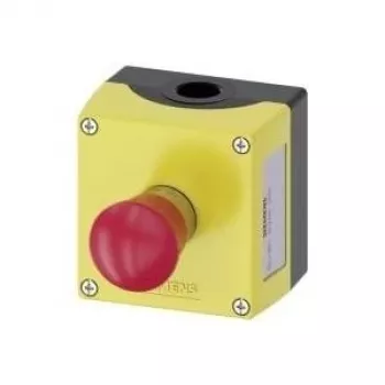 Botão de cogumelo Siemens em caixa 500 V 1 contacto de abertura SIRIUS ACT 3SU1851-0NA00-2AA2 IP69K 1 unid. (3SU1851-0NA00-2AA2)