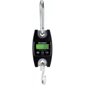 VOLTCRAFT HS-300 balança de suspensão capacidade (máx.) 300 kg legibilidade 200 g preto (HS-300)