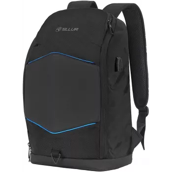 Mochila para portátil Tellur TLL611282 com porta USB e faixa iluminada, preta