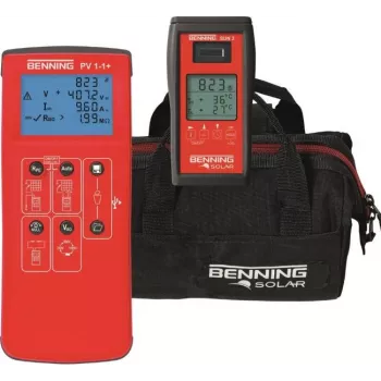 Conjunto de testador de instalação fotovoltaica Benning PV 1-1+ (10237708)