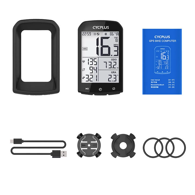 Ciclocomputador GPS Cycplus M1, ecrã de 2,9 polegadas, Bluetooth
