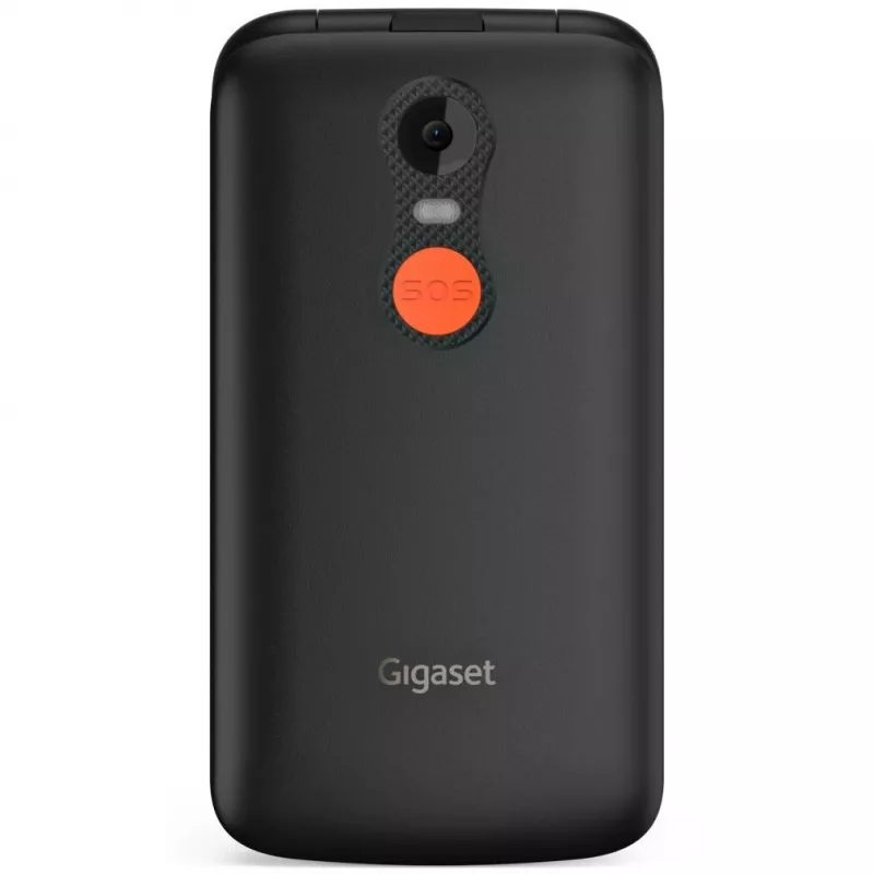 Gigaset GL595 telemóvel para seniores 7,11 cm (2,8 polegadas) Dual SIM, botão SOS, resistente a salpicos e poeira, 32 MB RAM, ranhura microSD, preto