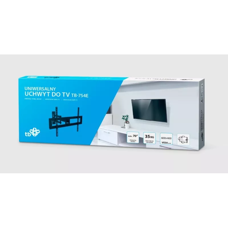 Suporte de parede para TV TB-754E 37-70 polegadas 35kg máx VESA 600x400