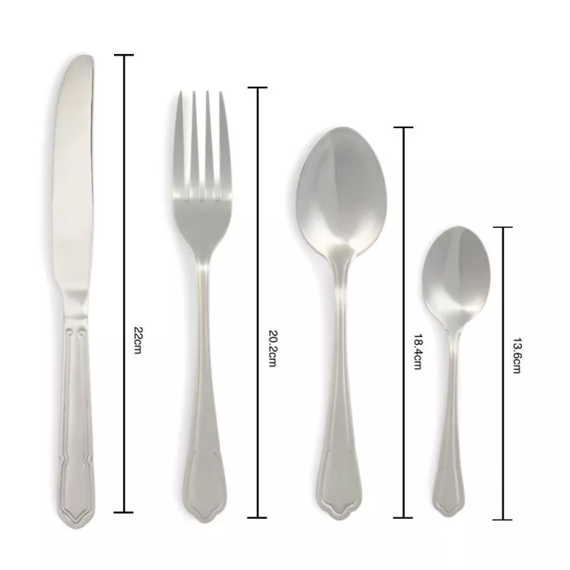 Conjunto de talheres Salter BW12426EU7 24 peças aço inoxidável, adequado à máquina de lavar louça