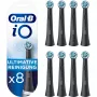 Cabeças de escova de dentes de substituição Oral-B IOUR8BK pack de 8, preto