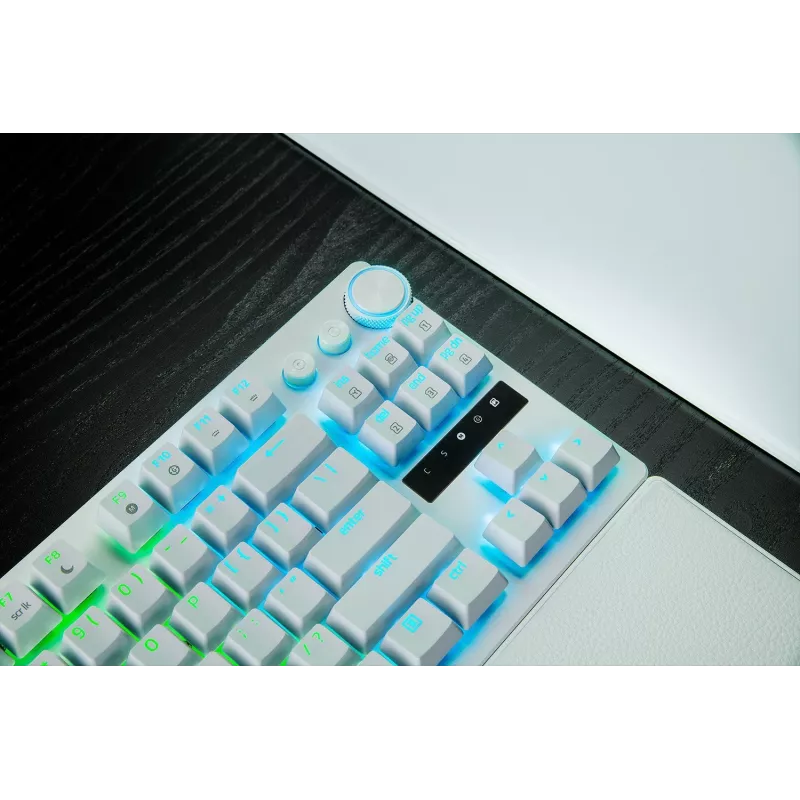 Razer Huntsman V3 Pro Tenkeyless 8KHz | Teclado gaming | Com fios | US | Branco | Razer Analog Optical Switch Gen-2