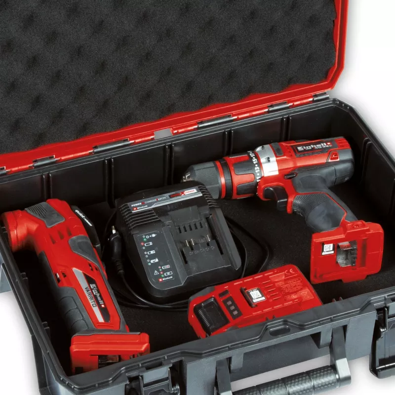 Mala de ferramentas Einhell E-Case S-F preto vermelho