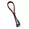 Cabo ModMesh SATA-3 em ângulo reto 30 cm – vermelho-sangue – cabo – Digital/Dados (CM-CAB-RSAT-N30KBR-R)
