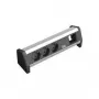 Extensão de energia Bachmann 3x Schuko 1x GST18 preto prateado