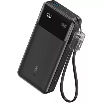 PowerBank com cabo USB-C 20000 mAh 30W preto