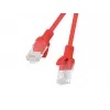 Lanberg PCU5-20CC-0100-R Cabo patch Cat.5e UTP, 1 m, Vermelho, pack de 10