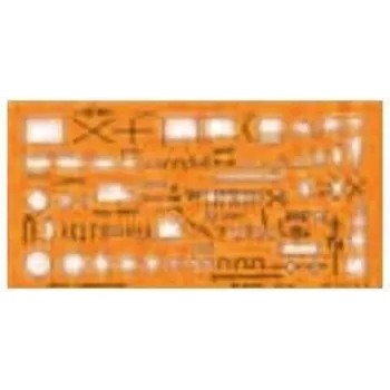 STANDARDGRAPH stencil de desenho símbolos de tropas NATO 8355 laranja (8355)