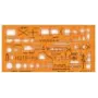 STANDARDGRAPH stencil de desenho símbolos de tropas NATO 8355 laranja (8355)