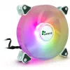 Inter-Tech Argus RS-06 conjunto de ventoinhas RGB, 3x 120 mm (120x120x25), RF, preto/branco