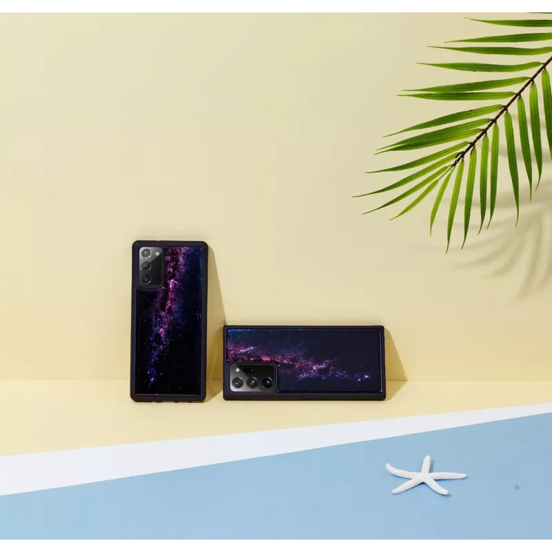 Capa de proteção iKins para Samsung Galaxy Note 20 — Milky Way preto