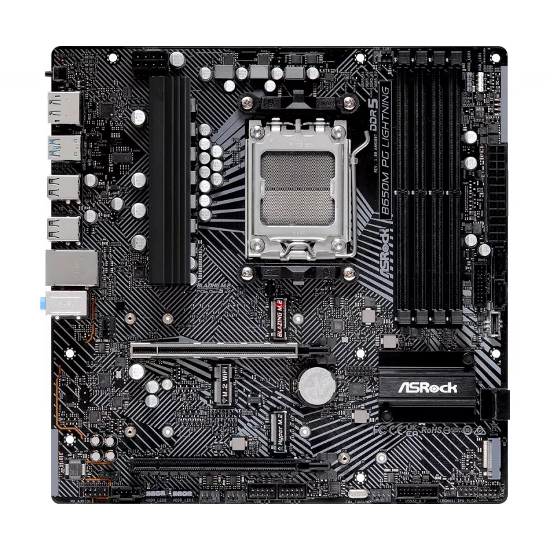 ASRock B650M PG Lightning AM5 Placa-mãe Micro-ATX