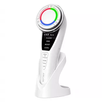 Aparelho de cuidados faciais por ultrassons ANLAN 01-ADRY15-001 com fototerapia