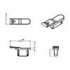 Tampa de segurança para tomada DELOCK 64033, preto, 5×12,5×3,5 mm, pack de 10