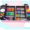 Conjunto de pintura Extralink para crianças artes e trabalhos manuais 145 peças caixa grande unicórnio