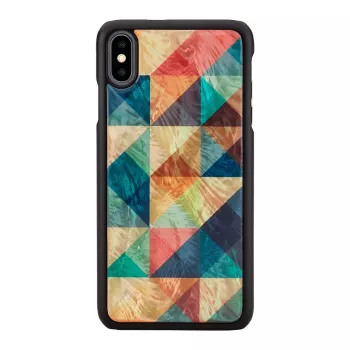 Capa para telemóvel iKins para iPhone XS Max — padrão de mosaico, preta