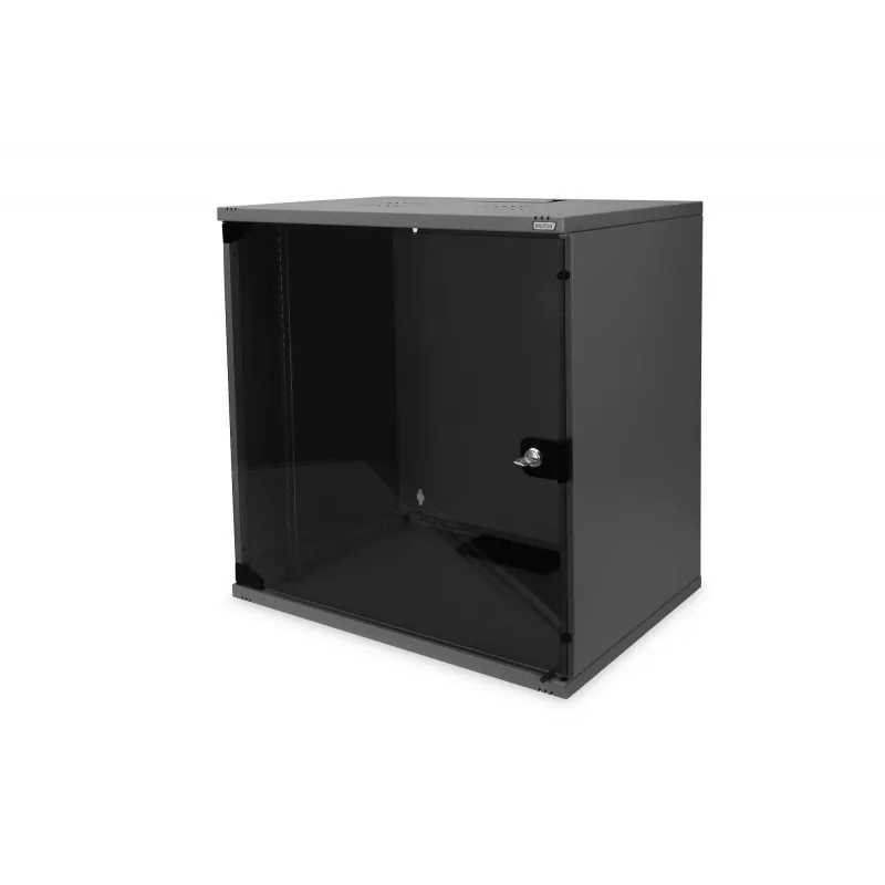 DIGITUS Professional - caixa - SOHO, não montado - 540x400 mm (LxP) - adequado para montagem na parede - preto, RAL 9005 - 12U - 48,3 cm (19