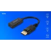 Adaptador Savio DisplayPort (macho) v1.2 - HDMI A (fêmea) v1.4, 4K, AK-62