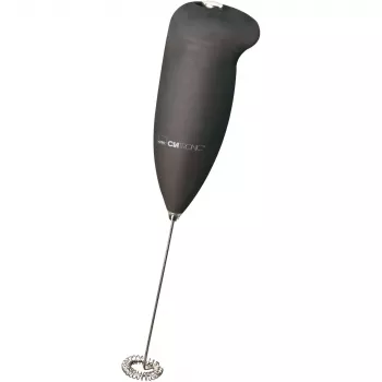 Clatronic MS 3089 espumador de leite a pilhas, Preto/Aço inoxidável