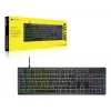 Teclado Gaming Corsair K55 CORE RGB USB QWERTZ alemão preto