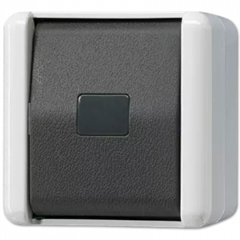 JUNG 834 W interruptor elétrico botão preto - branco (834W)