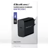 Carregador QOLTEC Super Quick PD 65W USB‑C Power Delivery 5–20V, 1x USB‑C, USB PD 3.0, ficha Type-C, 65 W