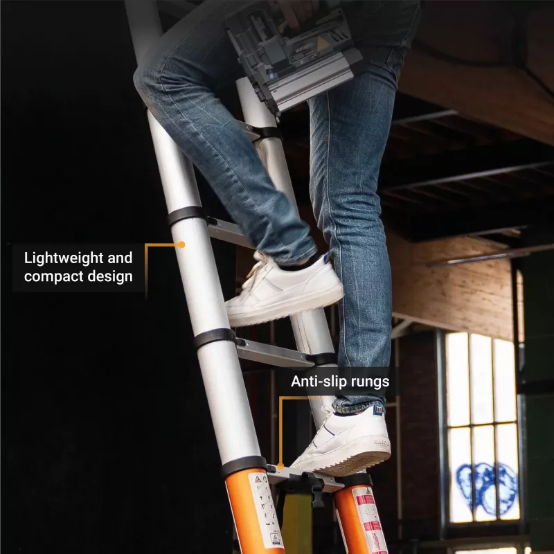 Escada telescópica Batavia B.V. Giraffe AIR 3,81 m, escada extensível compacta em alumínio
