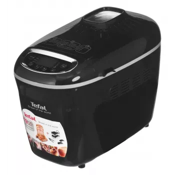 Máquina de fazer pão Tefal PF611838 — 1600 W, capacidade 1,5 kg, 19 programas, controlo tátil, preto