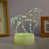 Lâmpada LED decorativa Manta SNL116RGB RGB 3D cavalo