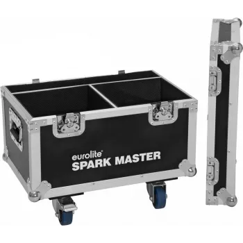 Flightcase Roadinger para 2x Spark Master com rodas – mala de proteção