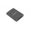 Transcend RDE2 Leitor de cartões USB 3.2 Gen 2 Type-C Cinzento