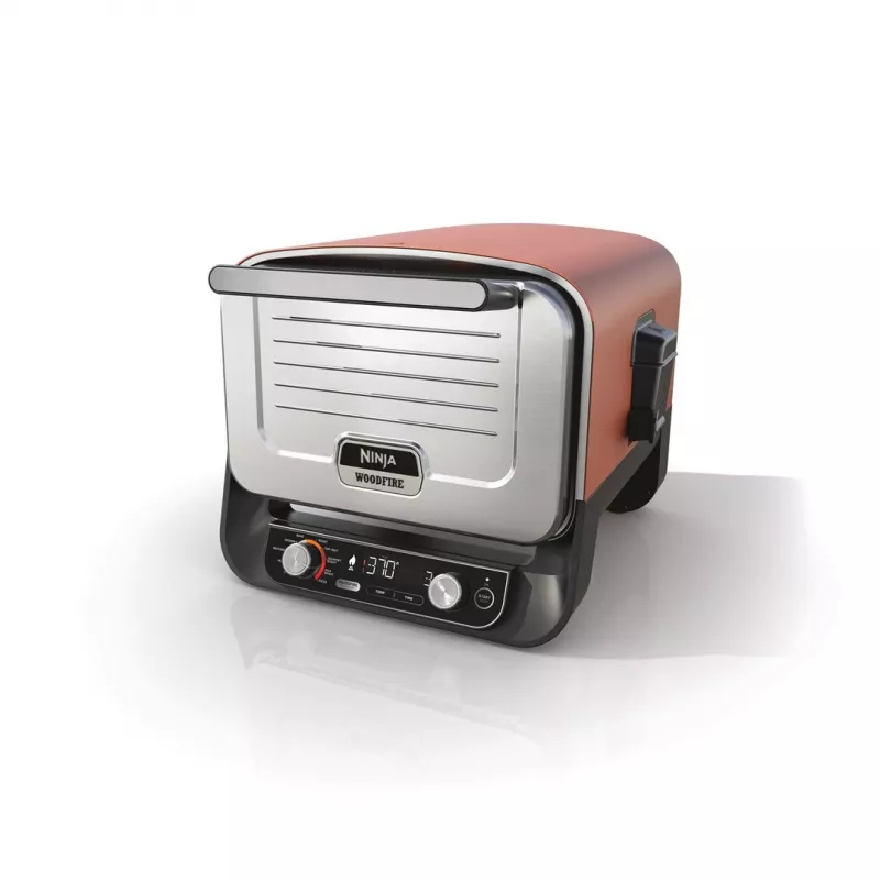 Ninja Woodfire OO101EU forno elétrico de exterior, forno de pizza e fumeiro, 2400 W