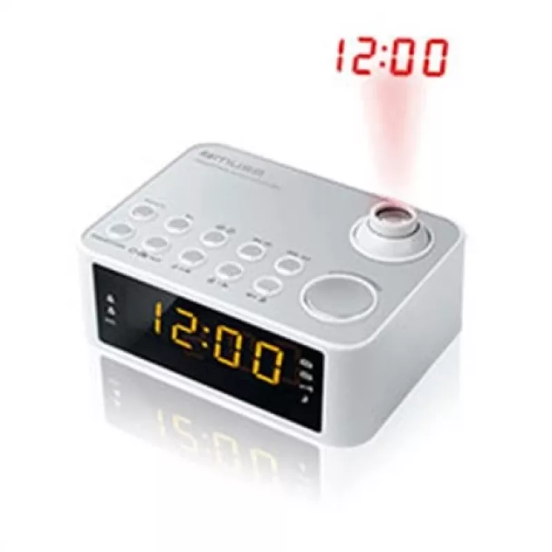 Relógio Muse M-178 PW digital prateado branco