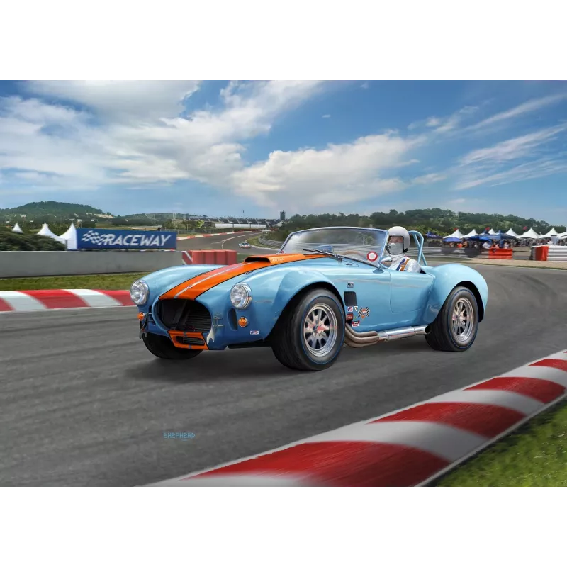 Automóvel de plástico para montagem 65 Shelby Cobra 427 1/24