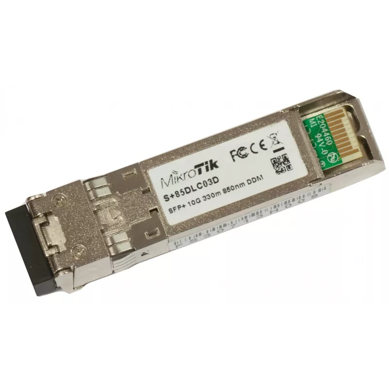 MikroTik S+85DLC03D - módulo transceptor SFP+ - 10 GigE - SFP+ / LC multimodo - até 300 m - 850 nm