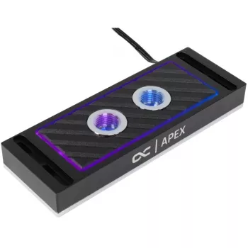 Refrigerador de água Alphacool 14000 alumínio níquel plástico preto 45mm 127.5mm 17.3mm