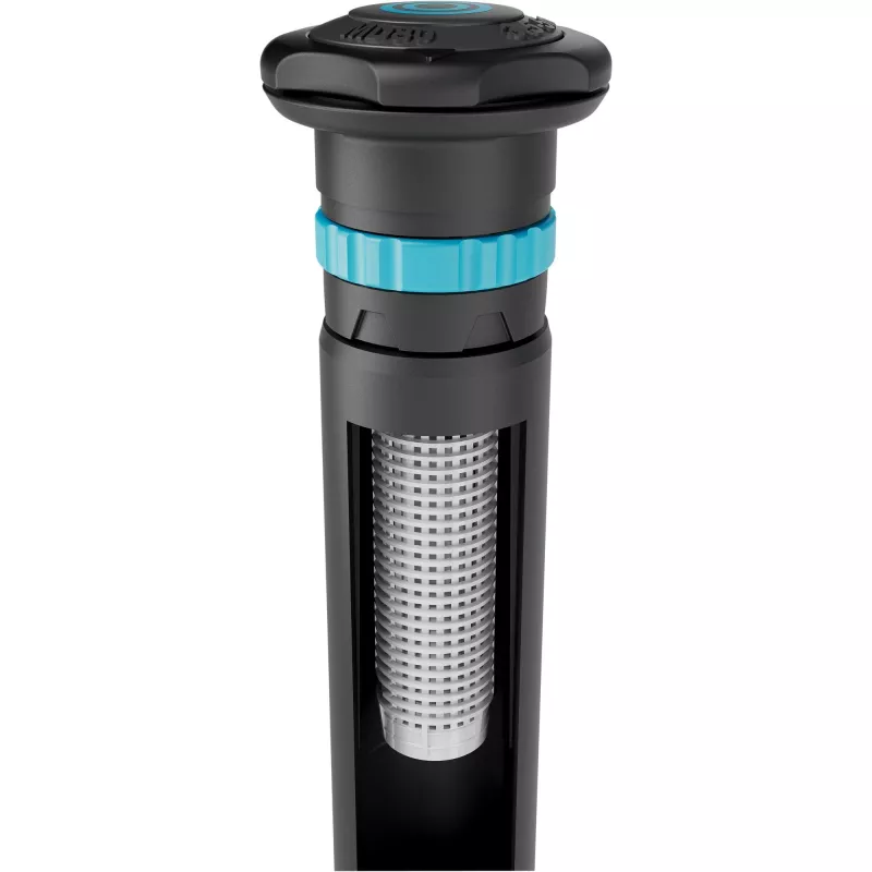 Sistema de rega aspersor retrátil MD80 preto cinzento alcance 3,5 a 5 metros