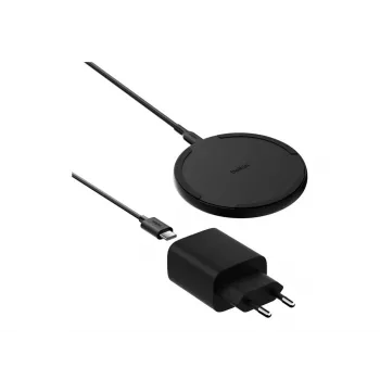Carregador sem fios Belkin WIA012KQBK 15W com fonte de alimentação de 20W, preto