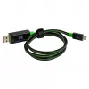 Cabo USB RealPower A/Micro-USB B 0,75 m
