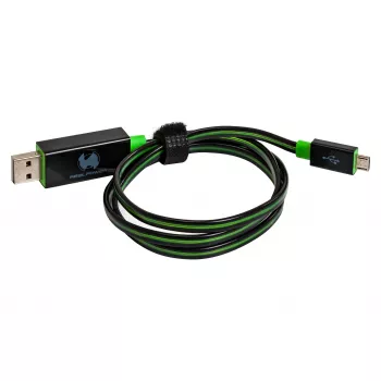 Cabo USB RealPower A/Micro-USB B 0,75 m